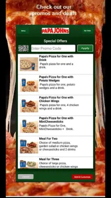 PapaJohnsGCC android App screenshot 2